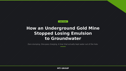 How an Underground Gold Mine Stopped Losing Emulsion to Groundwater | MTi GROUP