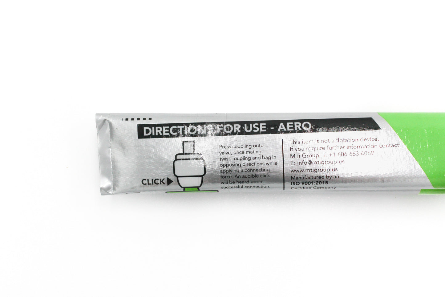 Air-operated blastbag installed in uphole