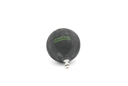 Side view of BLASTBALL™ inflatable blasthole plug for underground mining