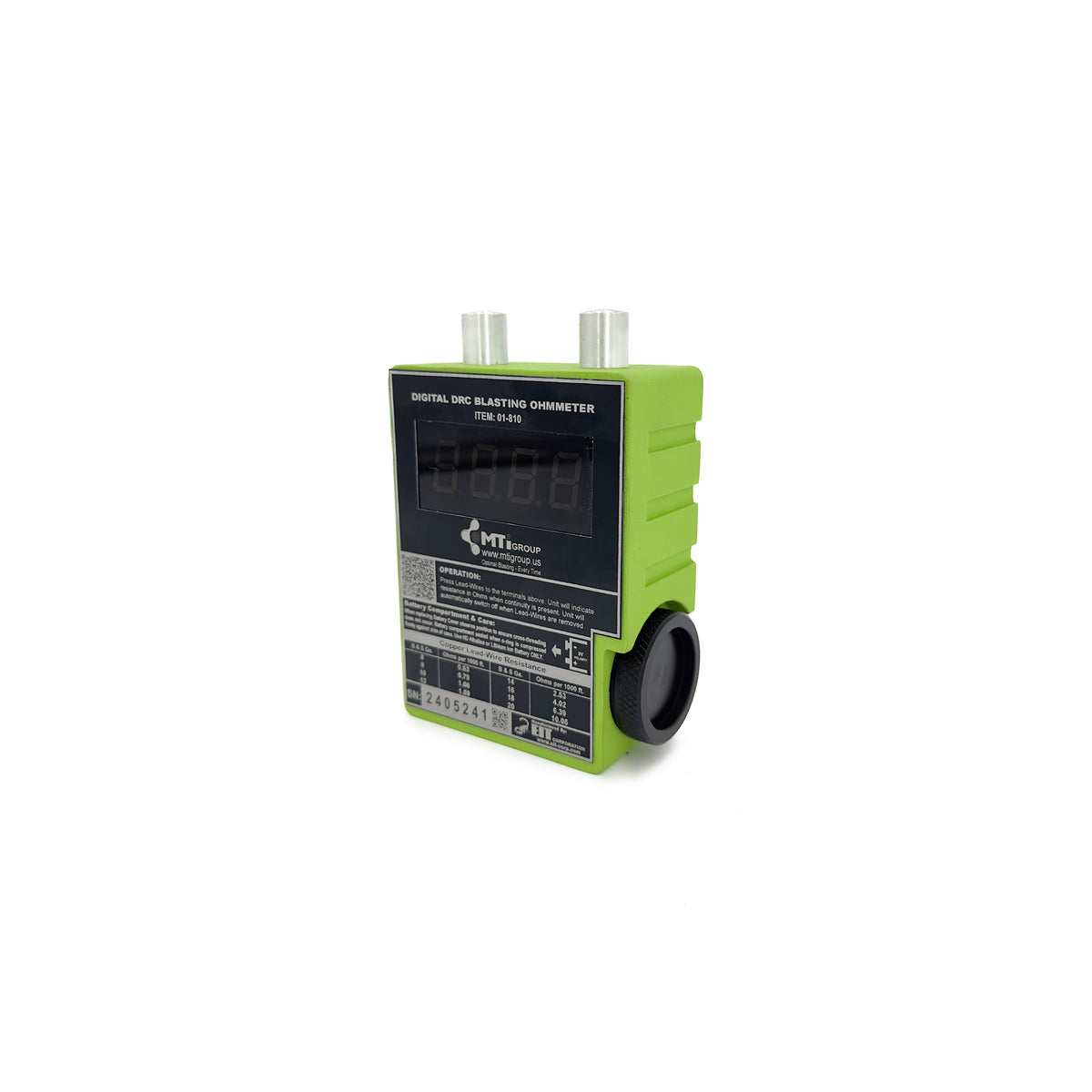 Digital DRC Robust Digital Ohmmeter - Electrical Measurement Devices - MTi USA