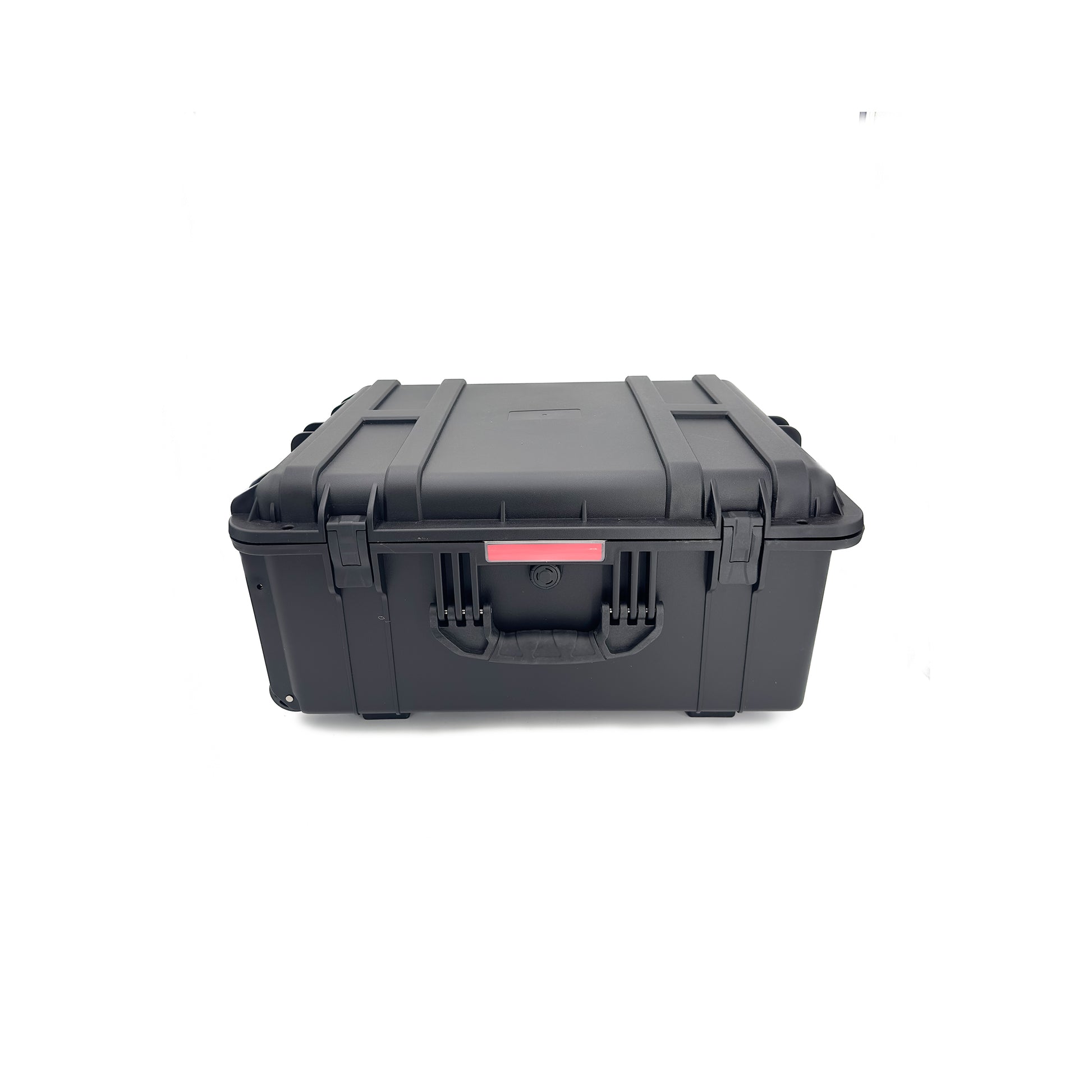 Black hard-shell storage case for borehole camera