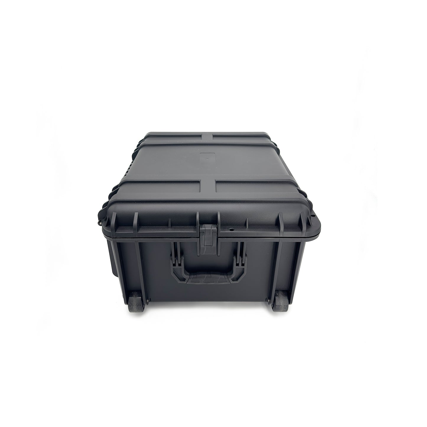 Black hard-shell travel case for downhole camera