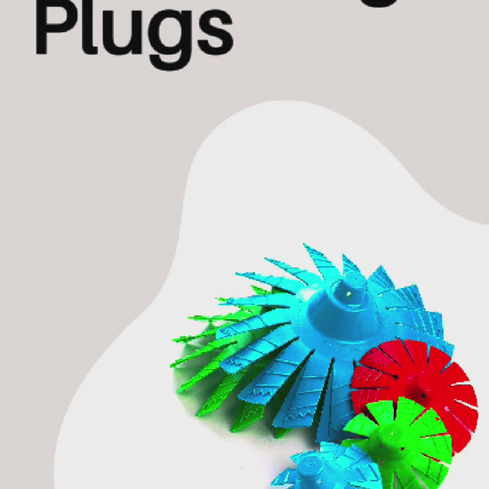 ROCKRIVET stemming plug installed in blasthole - no twisting or shifting