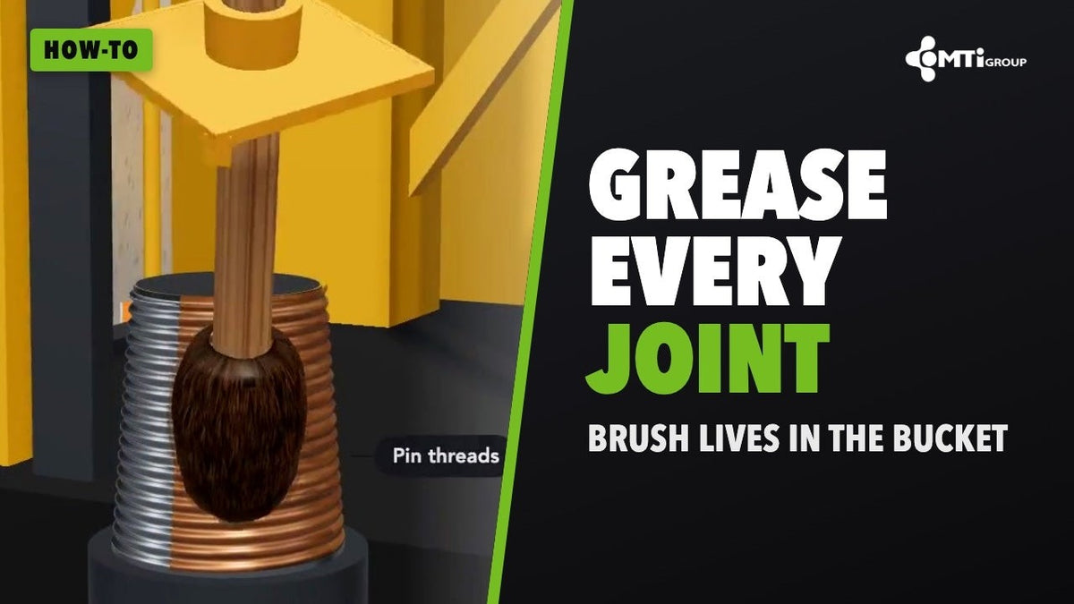 How-to video: How to grease drill steel threads with Copper Rock thread lubricant and a dope brush